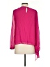 Badgley Mischka 100% Polyester Pink 3/4 Sleeve Blouse Size 2 - photo 2