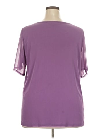 INC International Concepts Short Sleeve Blouse (view 2)