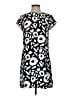 Ann Taylor LOFT 100% Polyester Graphic Black Casual Dress Size 4 - photo 1