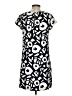 Ann Taylor LOFT 100% Polyester Graphic Black Casual Dress Size 4 - photo 2