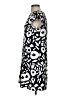 Ann Taylor LOFT 100% Polyester Graphic Black Casual Dress Size 4 - photo 5