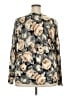 Talbots 100% Wool Floral Gray Wool Pullover Sweater Size 3X - photo 2