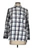 Madewell 100% Cotton Plaid Blue Long Sleeve Button-Down Shirt Size S - photo 1