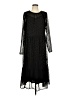 Gap 100% Polyester Polka Dots Black Casual Dress Size 10 (tall) - photo 1