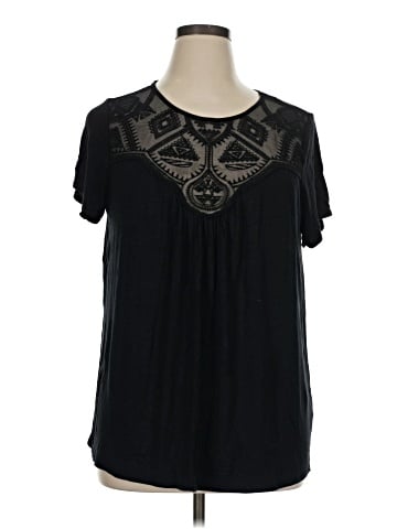 Green Envelope Short Sleeve Top (view 1)