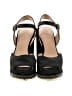 Tory Burch Black Wedges Size 6 1/2 - photo 2