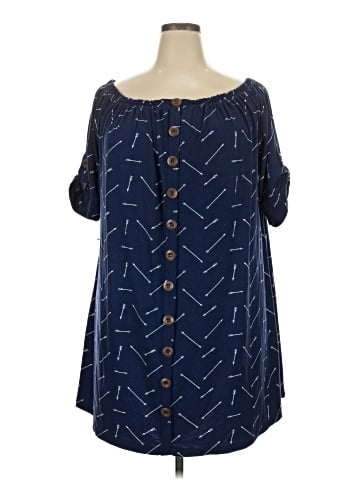 J for Justify 3/4 Sleeve Blouse (view 1)