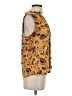 Market and Spruce 100% Polyester Yellow Sleeveless Blouse Size S - photo 4