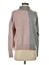 Miracle Color Block Gray Turtleneck Sweater Size S - photo 1