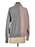 Miracle Color Block Gray Turtleneck Sweater Size S - photo 2