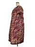 Roaman's 100% Polyester Print Red Casual Dress Size 24 - photo 5