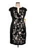 Connected Apparel 100% Nylon Graphic Black Cocktail Dress Size 14 (petite) - photo 1