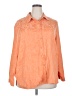 Studio Works Paisley Orange Long Sleeve Blouse Size 2X - photo 1
