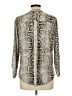 MICHAEL Michael Kors Animal Print Gray Long Sleeve Blouse Size L - photo 2
