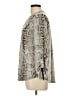 MICHAEL Michael Kors Animal Print Gray Long Sleeve Blouse Size L - photo 5