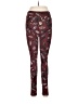 Lularoe Print Burgundy Leggings One size - photo 2