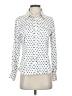 Pendleton 100% Polyester Polka Dots White Long Sleeve Blouse Size 4 Petite - photo 1