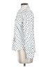Pendleton 100% Polyester Polka Dots White Long Sleeve Blouse Size 4 Petite - photo 5