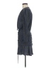 Veronica Beard 100% Silk Tweed Blue Gray Cocktail Dress Size 6 - photo 5