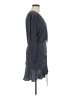 Veronica Beard 100% Silk Tweed Blue Gray Cocktail Dress Size 6 - photo 4