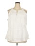 Appraisal Ivory Sleeveless Blouse Size 2X - photo 1