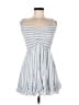 AaKaa 100% Rayon Stripes Blue Casual Dress Size M - photo 1