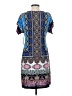Studio One Paisley Blue Casual Dress Size S - photo 2