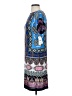 Studio One Paisley Blue Casual Dress Size S - photo 5