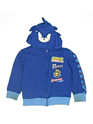 Sonic The Hedgehog Zip Up Hoodie (view 1)