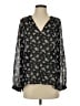 Vince. 100% Silk Black Long Sleeve Silk Top Size S - photo 1