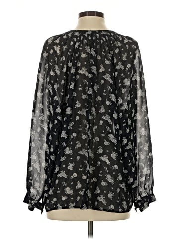 Vince. Long Sleeve Silk Top (view 2)