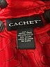 Cachet 100% Polyester Red 3/4 Sleeve Blouse Size L - photo 4