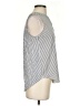Ann Taylor LOFT 100% Polyester Stripes Silver Sleeveless Blouse Size XS - photo 4