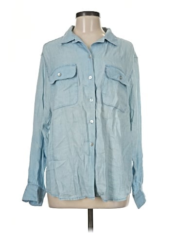 Jones New York Country Long Sleeve Button-Down Shirt (view 1)