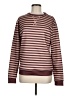 Unbranded Stripes Burgundy Pullover Sweater Size M - photo 1