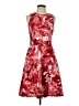 Etcetera Print Red Cocktail Dress Size 2 - photo 1
