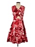 Etcetera Print Red Cocktail Dress Size 2 - photo 2