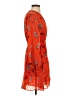 Whistles 100% Polyester Print Orange Cocktail Dress Size 4 - photo 4