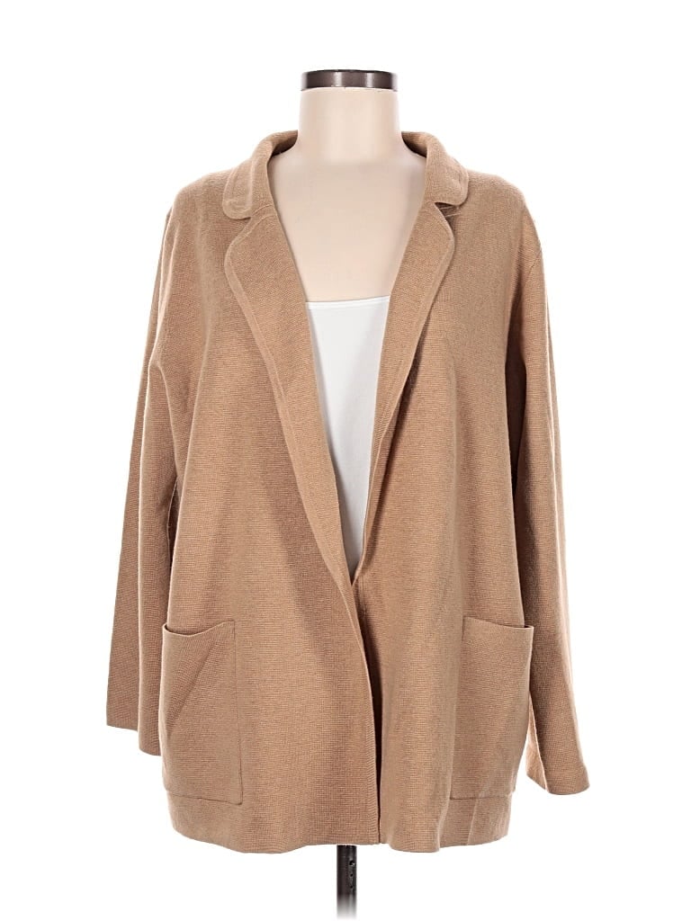 Pre-owned Jcrew Cardigan Sweater In Tan
