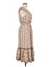 Max Studio Floral Ivory Casual Dress Size Lg Petite - photo 4