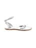 J.Crew Silver Sandals Size 6 1/2 - photo 1