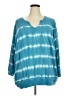 Torrid Tie-dye Teal Pullover Sweater Size 3X Plus (3) - photo 1