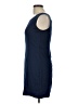 Max Studio Solid Blue Casual Dress Size L - photo 5