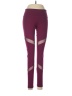 Active by Old Navy Color Block Burgundy Active Pants Size M - photo 1