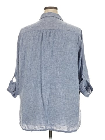 Jones New York 3/4 Sleeve Button-Down Shirt (view 2)