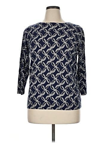 Ann Taylor Factory 3/4 Sleeve T-Shirt (view 1)