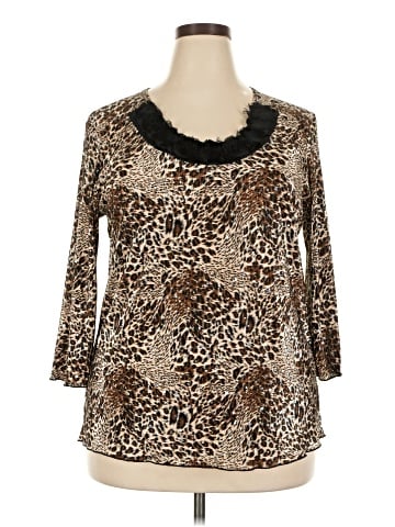 Brittany Black 3/4 Sleeve Blouse (view 1)