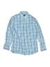 Vineyard Vines 100% Cotton Checkered-gingham Green Long Sleeve Button-Down Shirt Size 12 - 14 - photo 1