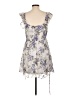 BCX 100% Polyester Floral Gray Cocktail Dress Size L - photo 2