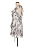 BCX 100% Polyester Floral Gray Cocktail Dress Size L - photo 5